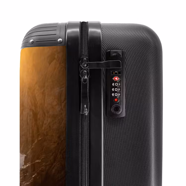 Suitcase - People - Ocean - Sunset - Coast - Gold — 6