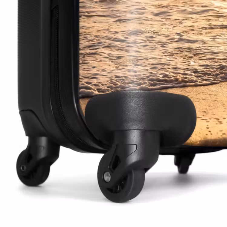 Suitcase - People - Ocean - Sunset - Coast - Gold — 7