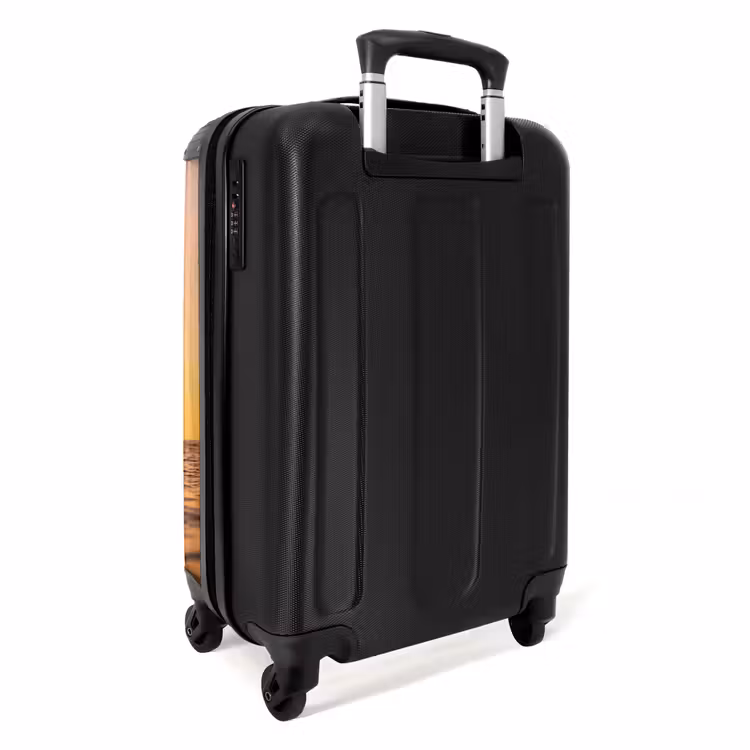 Suitcase - Person - Surfing - Sunset - Sea - Orange — 4