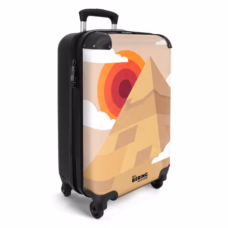 Suitcase - Pyramid - Sun - Desert - Modern - Orange — 2