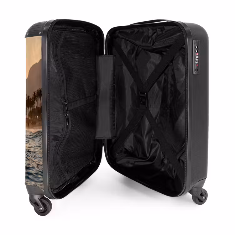 Suitcase - Sea - Waves - Sunset - Coast - Gold — 5