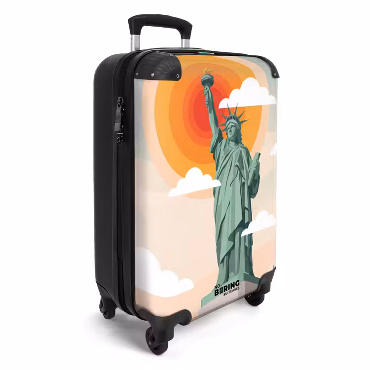 Suitcase - Statue of Liberty - New York - Sun - Modern — 2