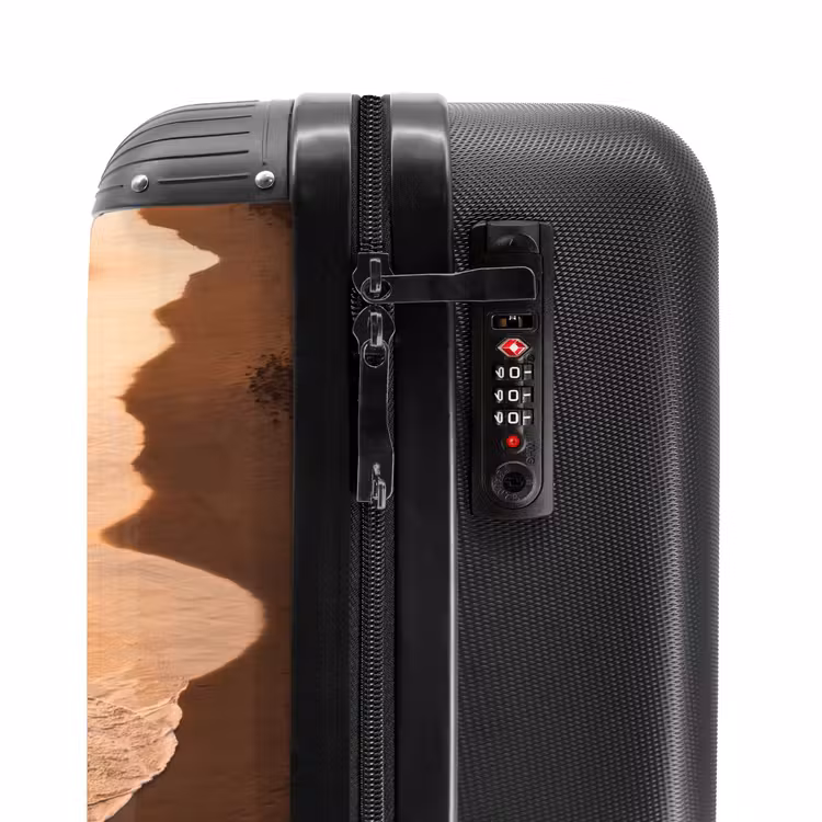 Suitcase - Surfer - Beach - Sunset - Ocean - Gold — 6