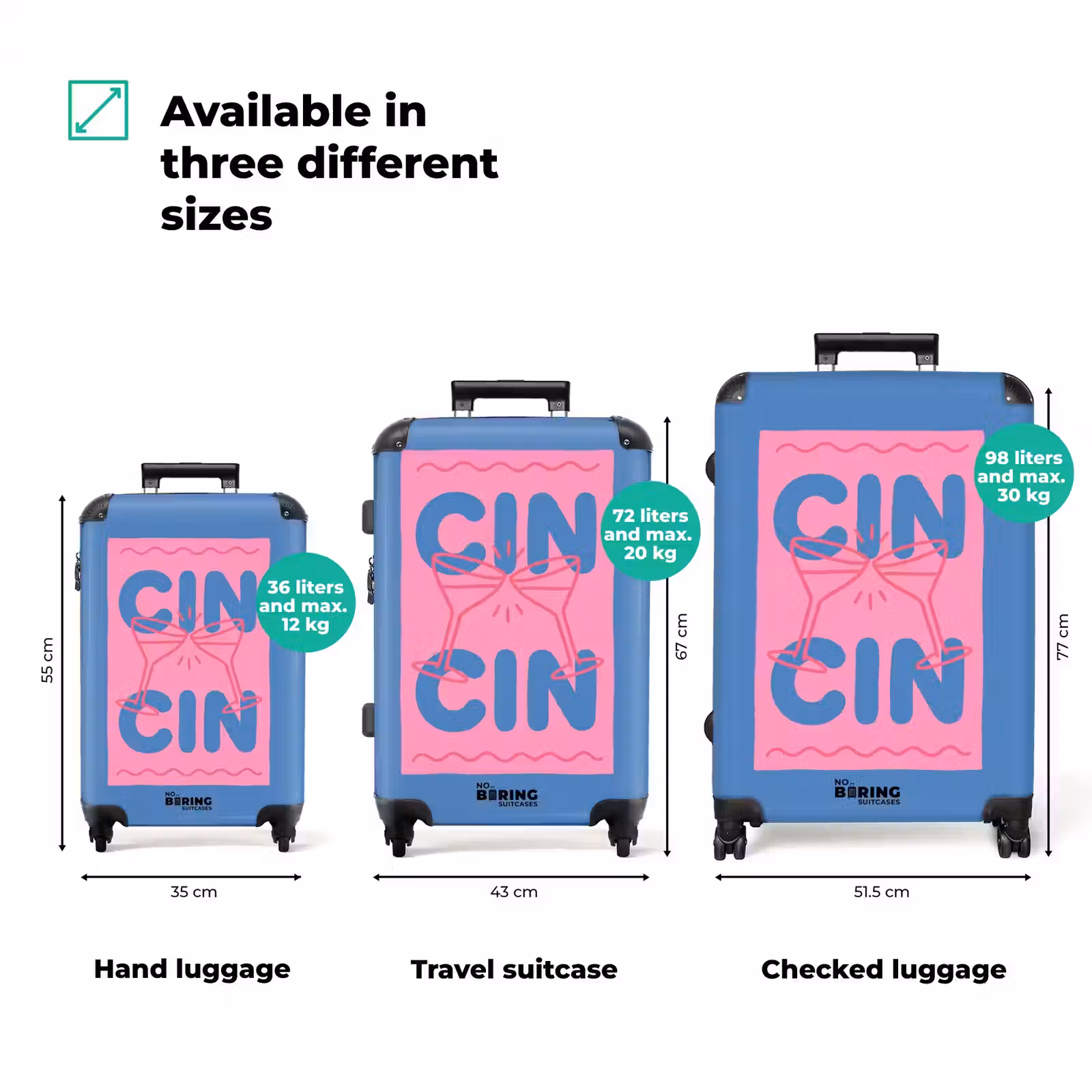 Suitcase - Drinks - Glasses - Cheers - Modern - Pink — 1