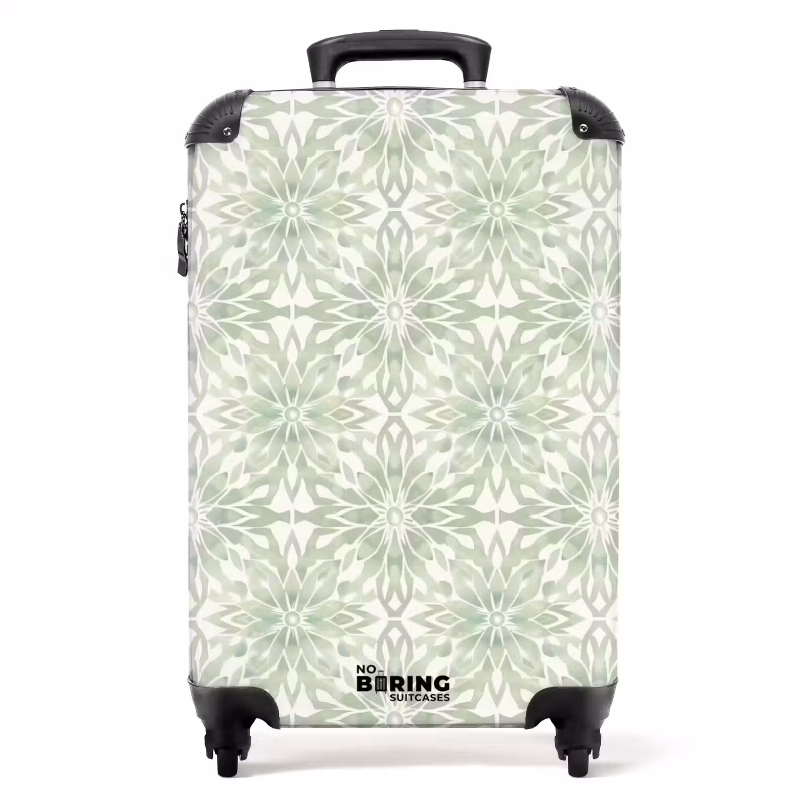 Suitcase - Salvia Green - Symmetrical - Mandala - Ornament - Pattern — 1