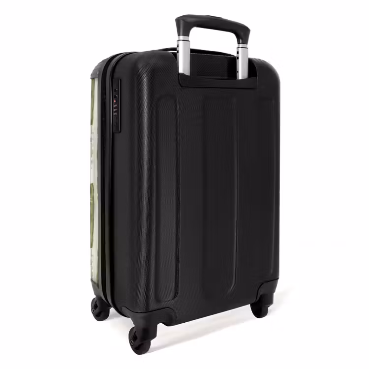 Suitcase - Green - Abstract - Brushstrokes - Linen - Pattern — 4