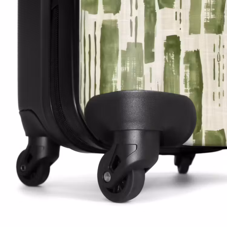 Suitcase - Green - Abstract - Brushstrokes - Linen - Pattern — 7