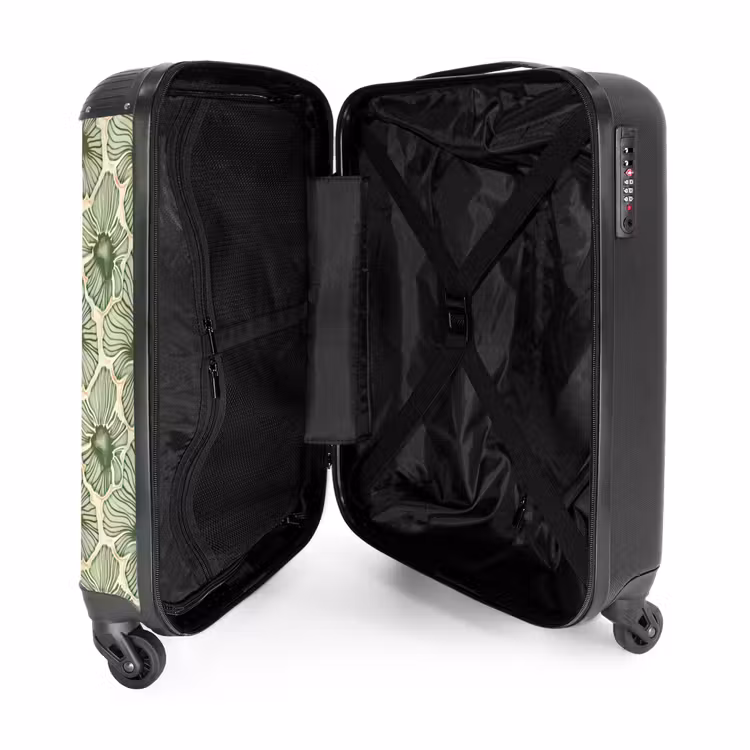 Suitcase - Green - Botanical - Flowers - Organic - Pattern — 5