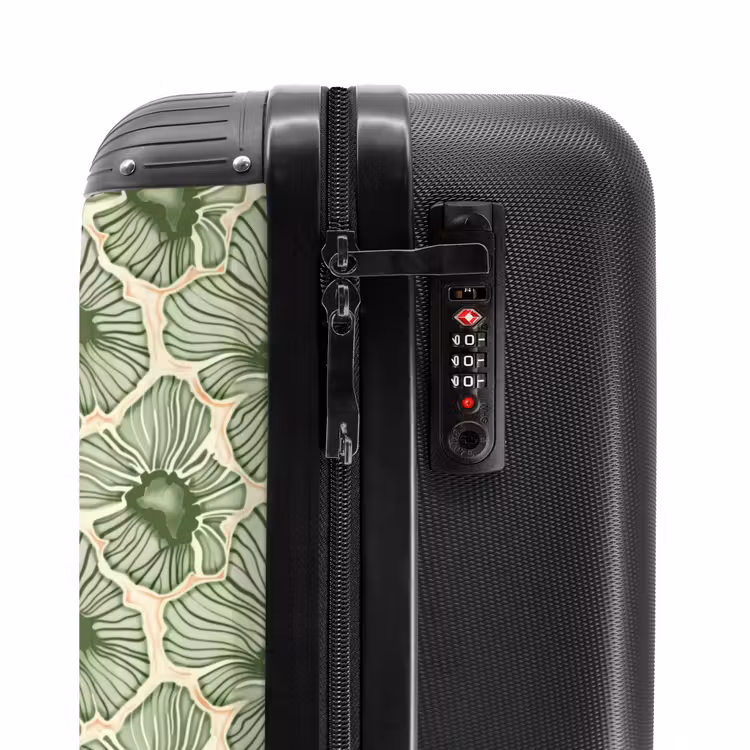 Suitcase - Green - Botanical - Flowers - Organic - Pattern — 6