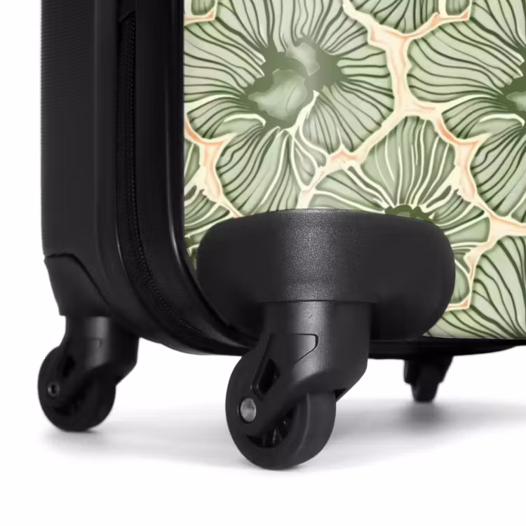 Suitcase - Green - Botanical - Flowers - Organic - Pattern — 7