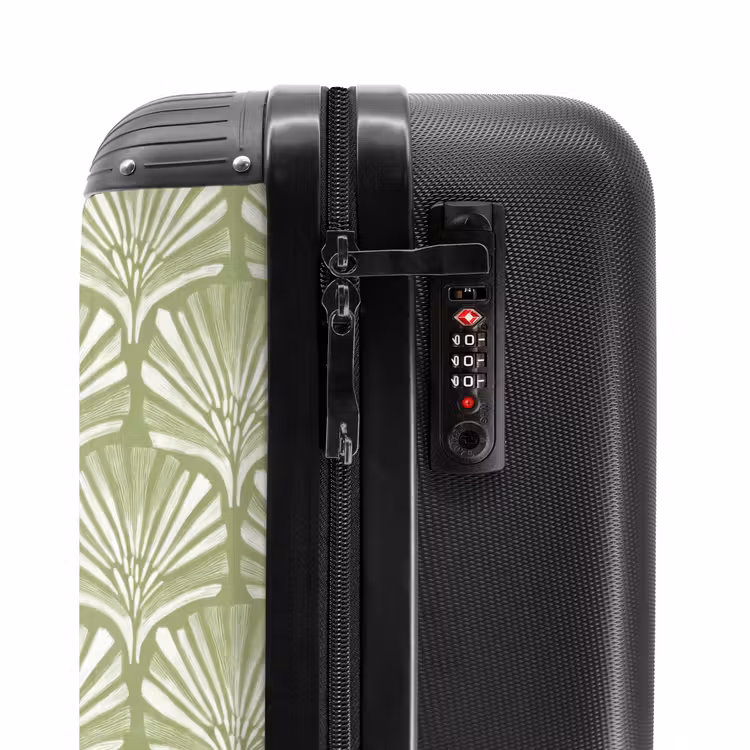 Suitcase - Salvia - Ginkgo Biloba - Fan - Pattern — 6