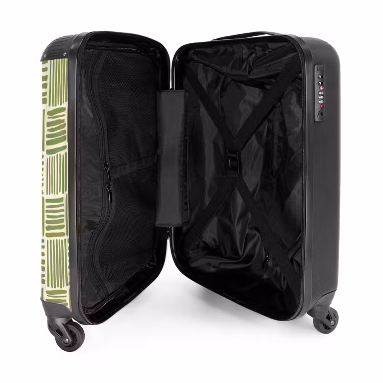 Suitcase - Salvia Green - Blocks - Hand-drawn - Pattern — 5