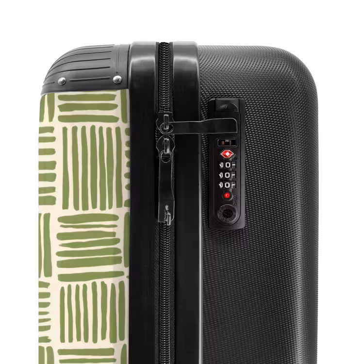 Suitcase - Salvia Green - Blocks - Hand-drawn - Pattern — 6
