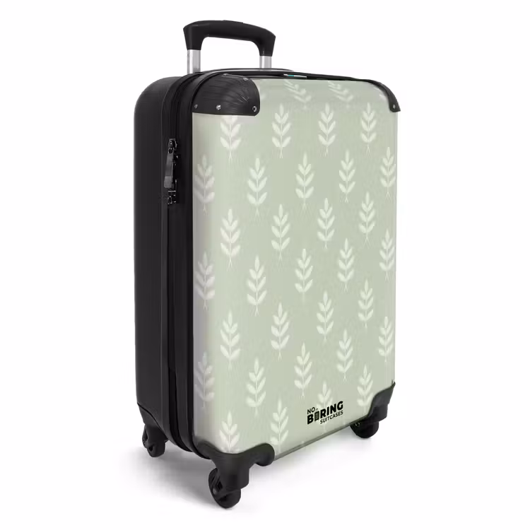 Suitcase - Salvia Green - Botanical - Twigs - Minimalist - Pattern — 2