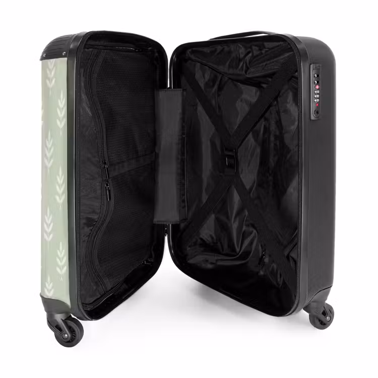 Suitcase - Salvia Green - Botanical - Twigs - Minimalist - Pattern — 5