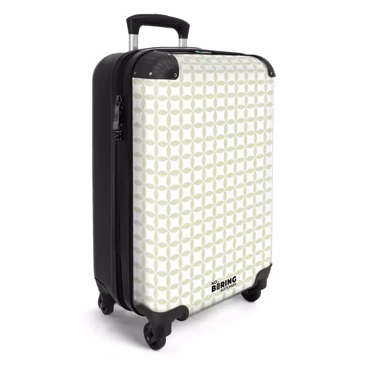 Suitcase - Salvia Green - Geometric - Circles - Pattern — 2