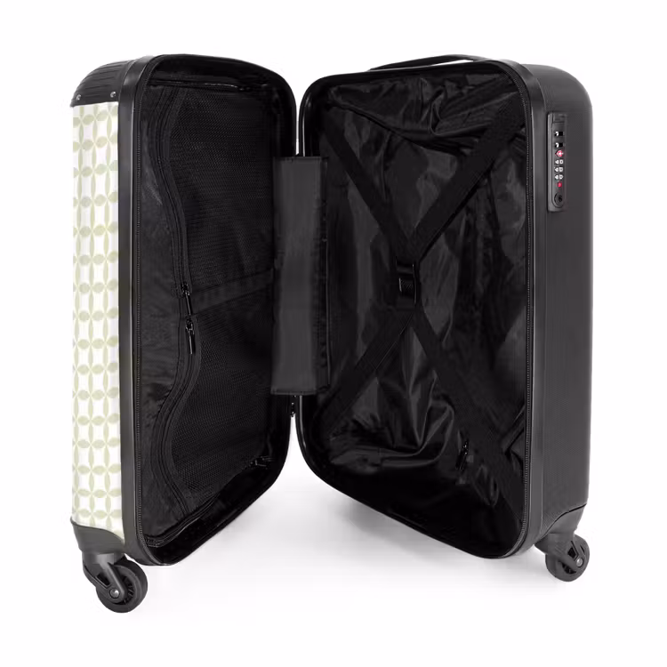 Suitcase - Salvia Green - Geometric - Circles - Pattern — 5