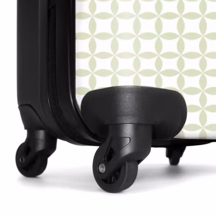 Suitcase - Salvia Green - Geometric - Circles - Pattern — 7