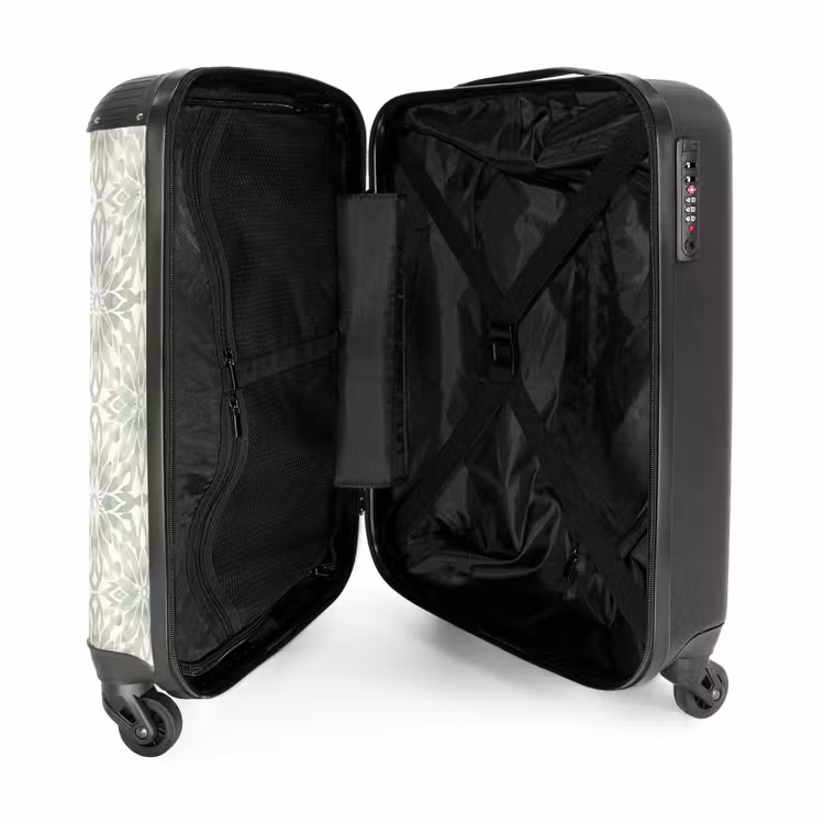 Suitcase - Salvia Green - Symmetrical - Mandala - Ornament - Pattern — 5