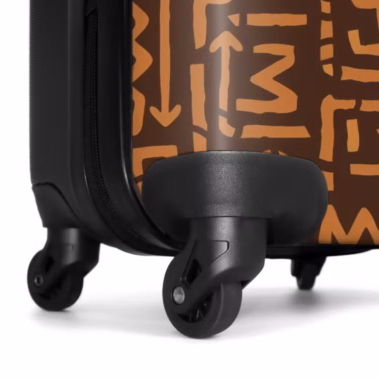 Suitcase - Chocolate Brown - Ethnic - Tribal - Symbols — 7