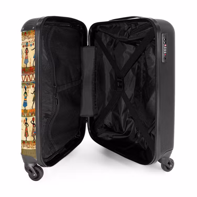 Suitcase - Colorful - African - Ethnic - Dancing Women - Pattern — 5