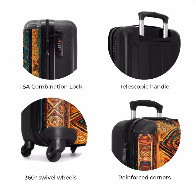 Suitcase - Colorful - Ethnic - Folkloric - Patterned — 8