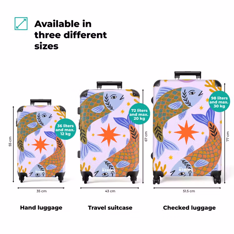 Suitcase - Fish - Underwater - Animals - Abstract - Colorful — 1