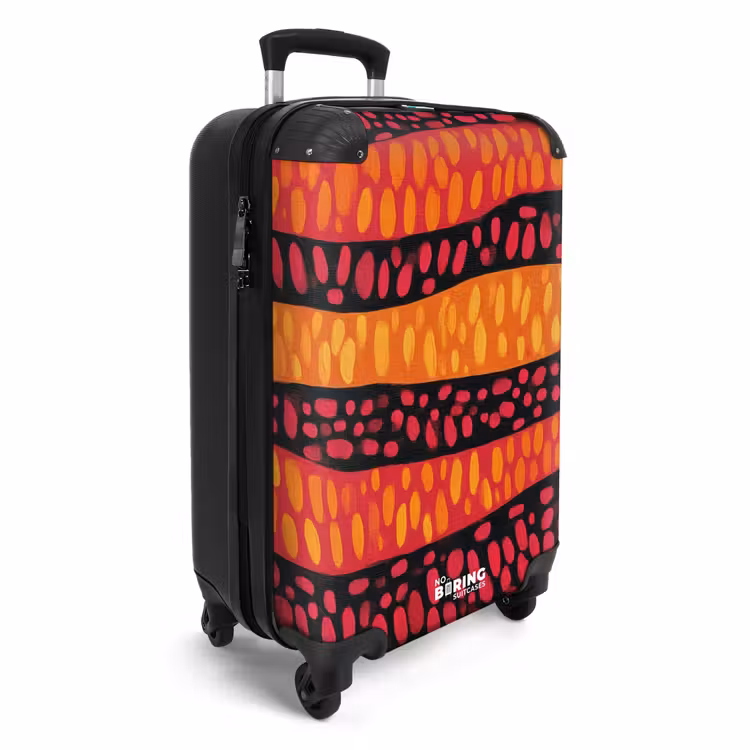 Suitcase - Orange - Pink - Expressive - Pattern — 2