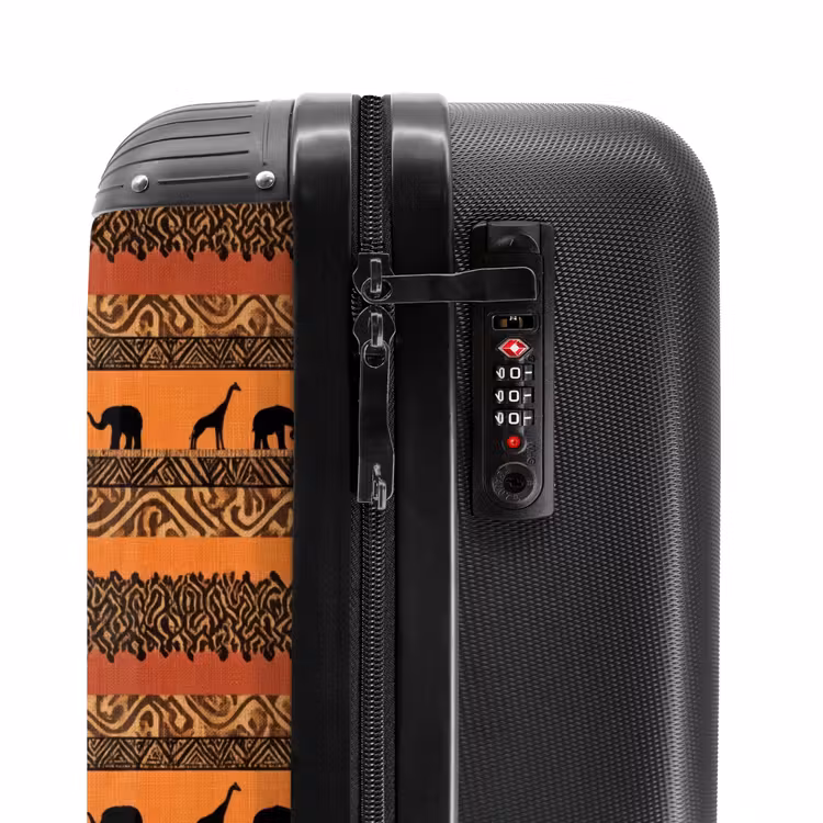 Suitcase - Orange - Safari - Afrikaans - Animals - Pattern — 6