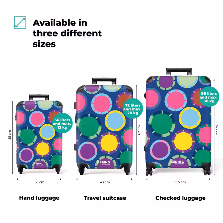 Suitcase - Pattern - Circles - Abstract - Colorful — 1