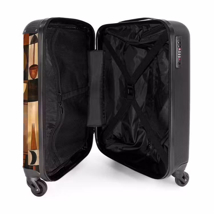 Suitcase - Terracotta - Geometric - Mid-Century - Pattern — 5