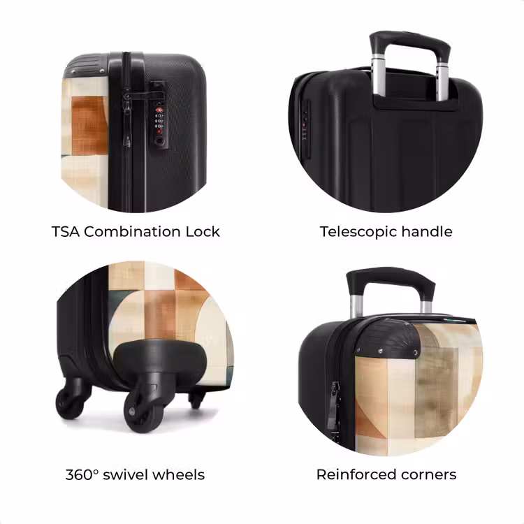 Suitcase - Terracotta - Geometric - Watercolor - Texture — 8