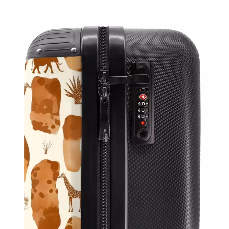 Suitcase - Terracotta - Safari - Animals - Pattern — 6