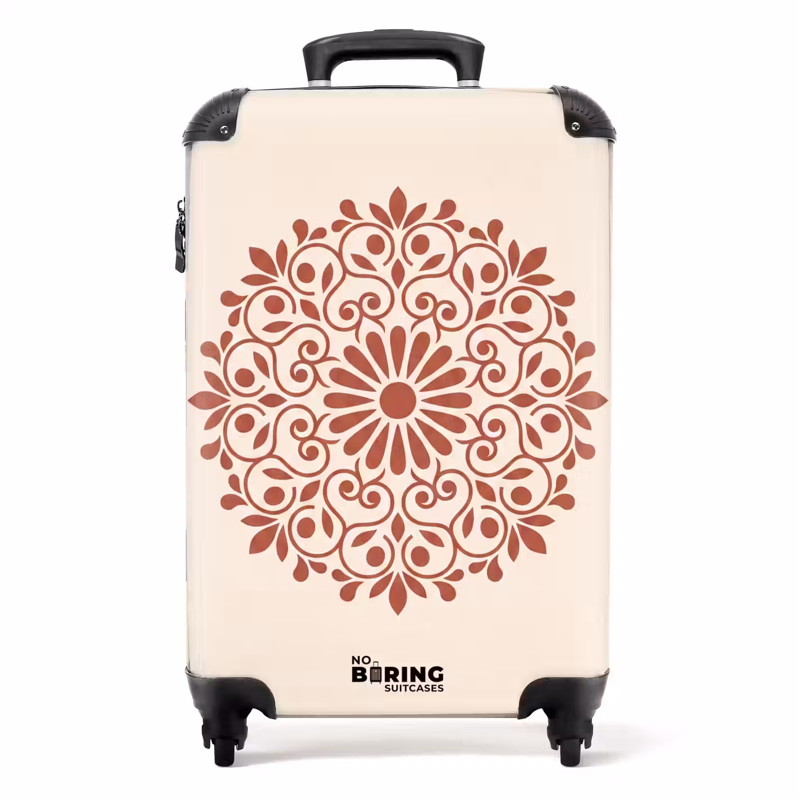 Suitcase - Decoration - Circle - Symmetrical - Modern - Reddish-brown — 1