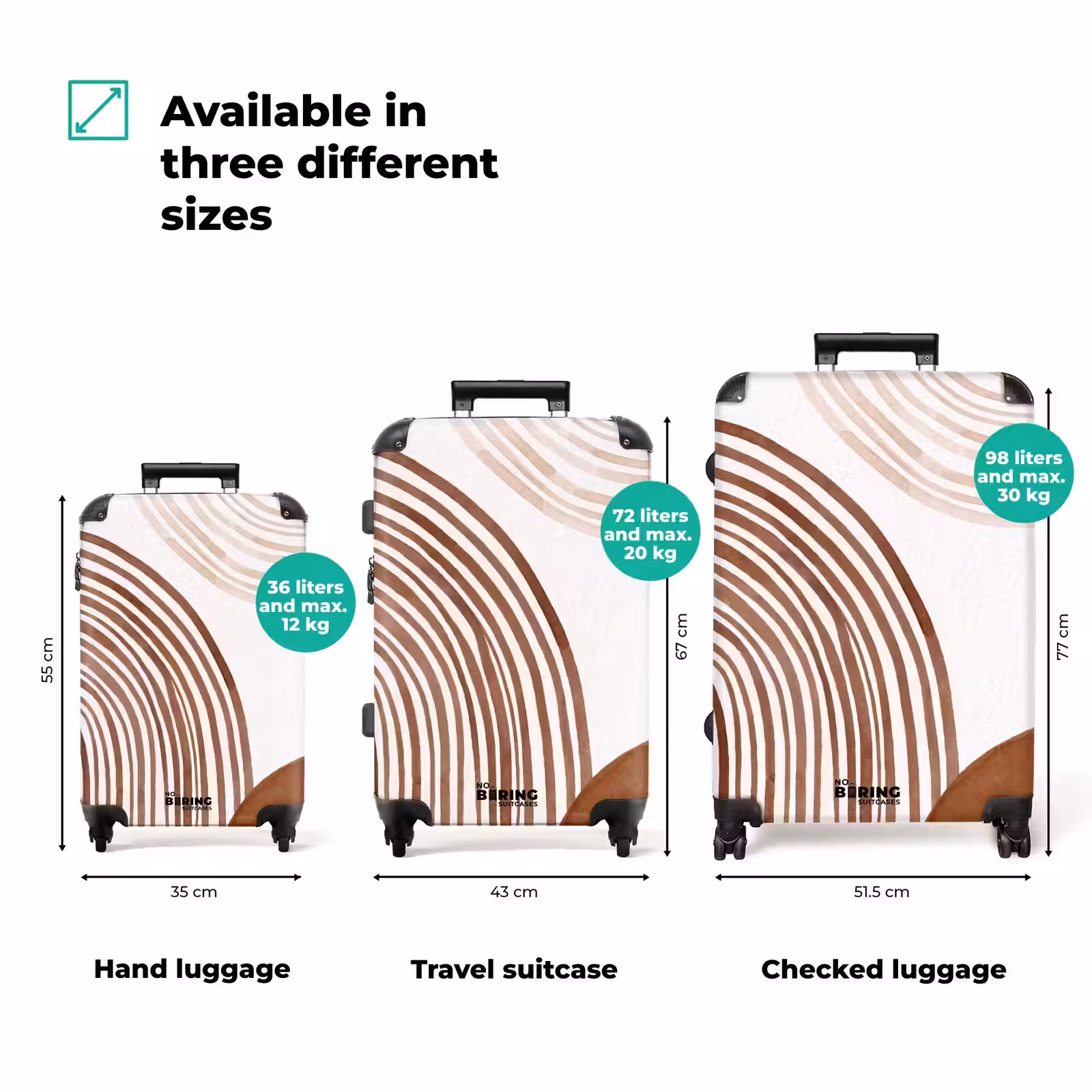 Suitcase - Lines - Minimalist - Art — 1