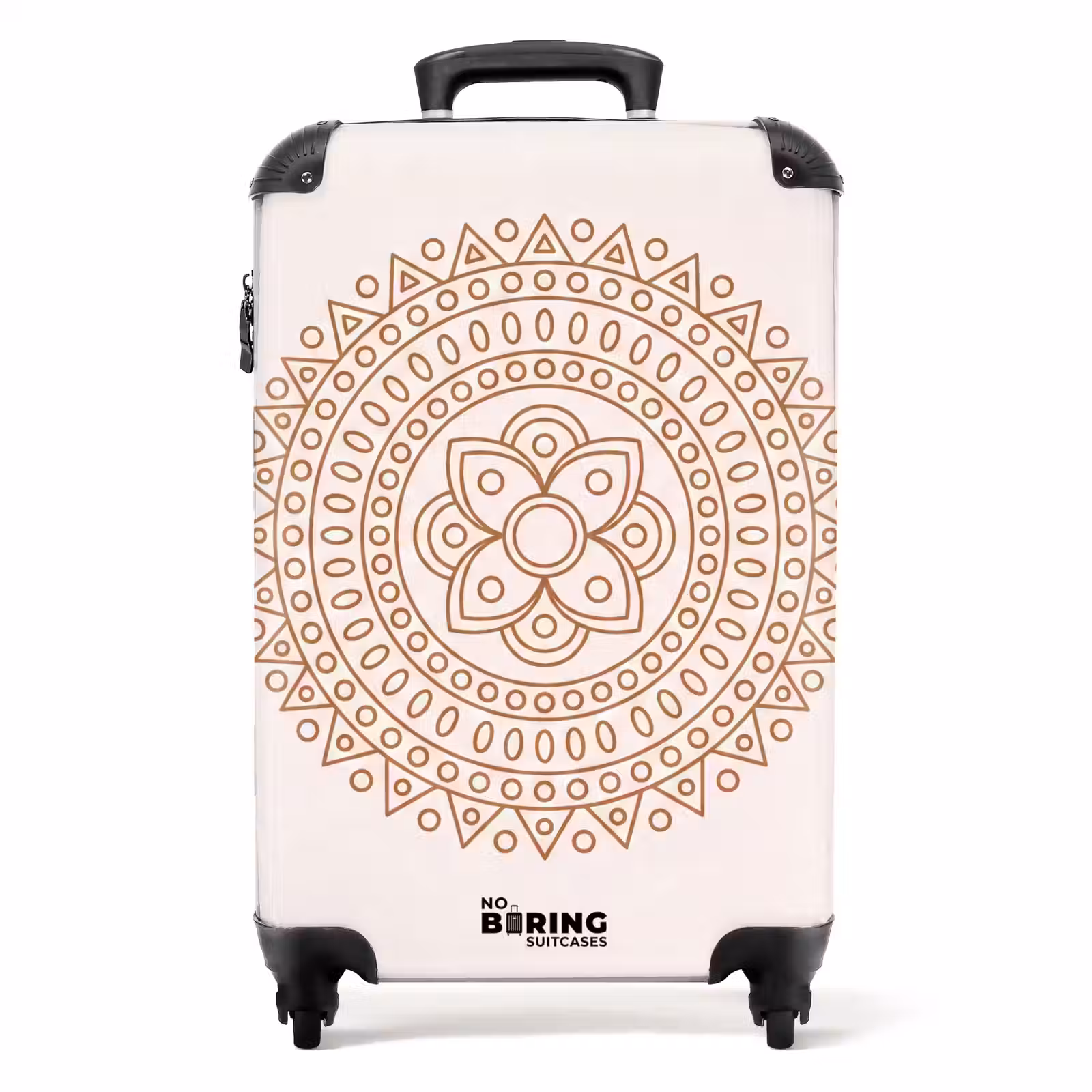 Suitcase - Mandala - Geometric - Abstract - Oriental - Brown — 1