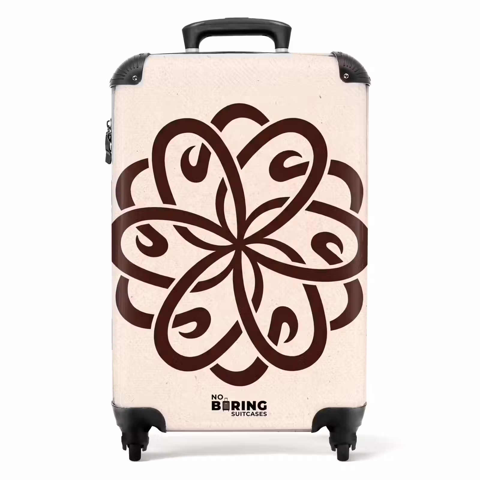 Suitcase - Pattern - Button - Abstract - Modern - Brown — 1