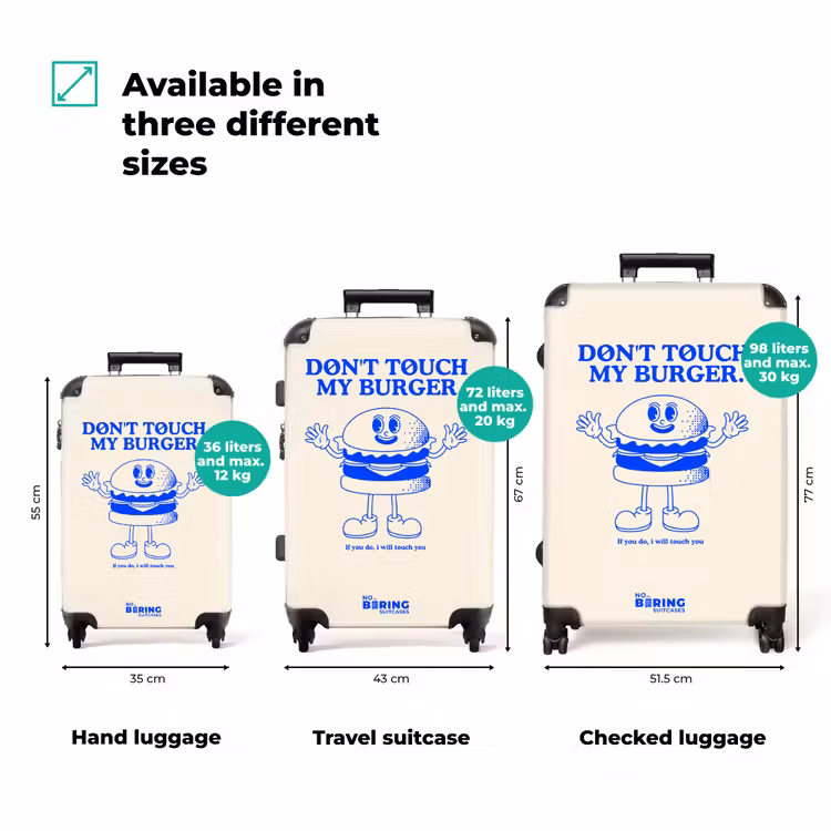 Suitcase - Civic - Blue - White — 3