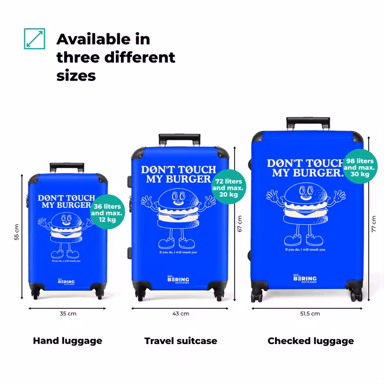 Suitcase - Civic - Blue - White — 3