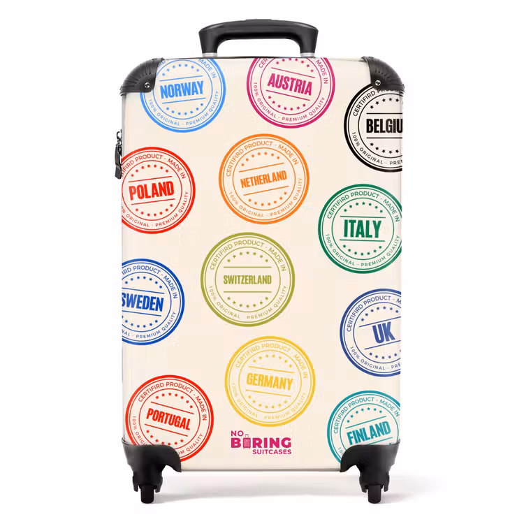 Suitcase - Countries - Circles - Colorful — 1