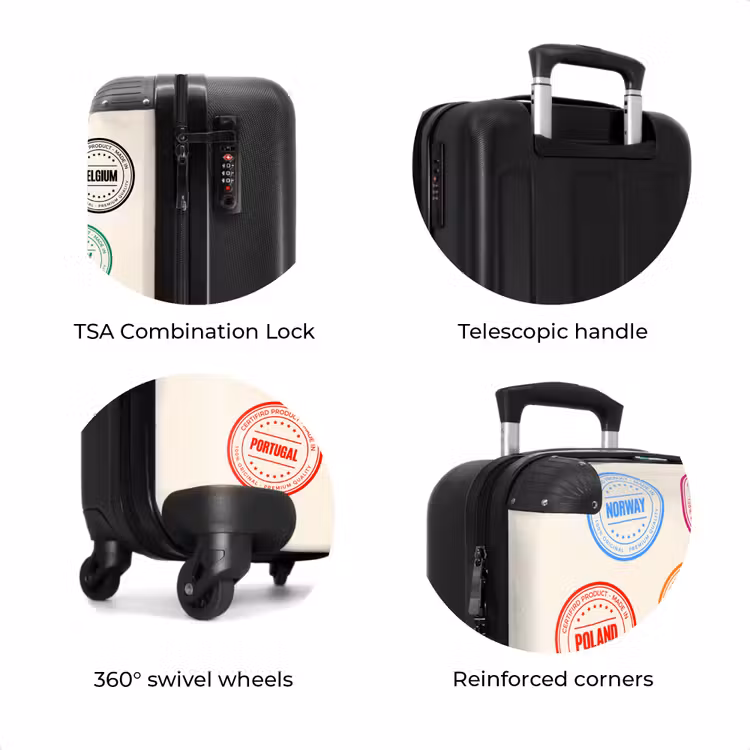 Suitcase - Countries - Circles - Colorful — 8