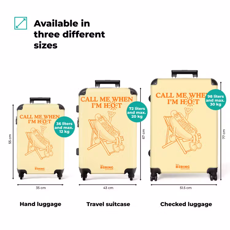 Suitcase - Hot Dog - Yellow - Orange - Sun — 3