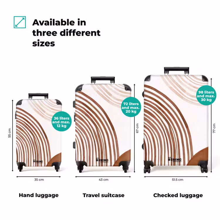 Suitcase - Lines - Minimalist - Art — 1