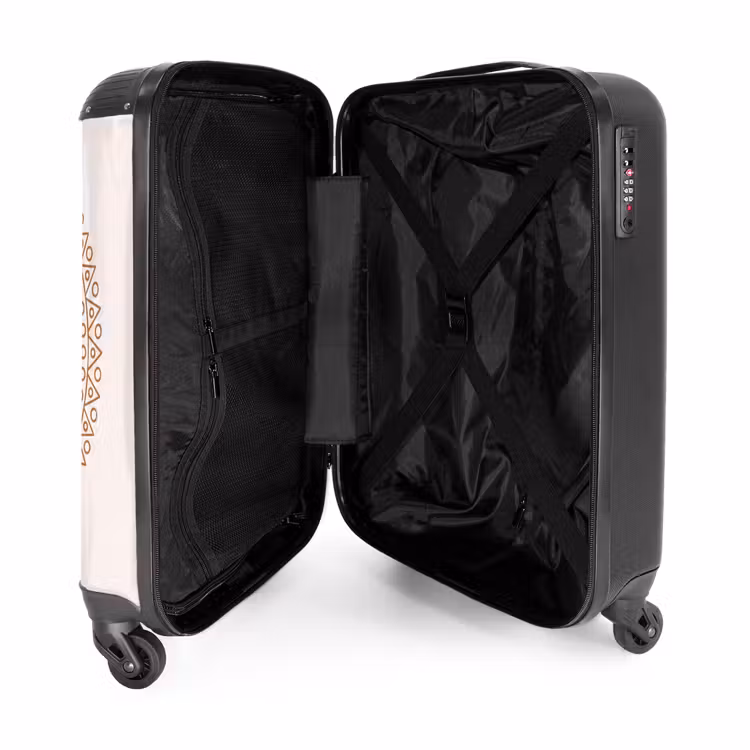 Suitcase - Mandala - Geometric - Abstract - Oriental - Brown — 5