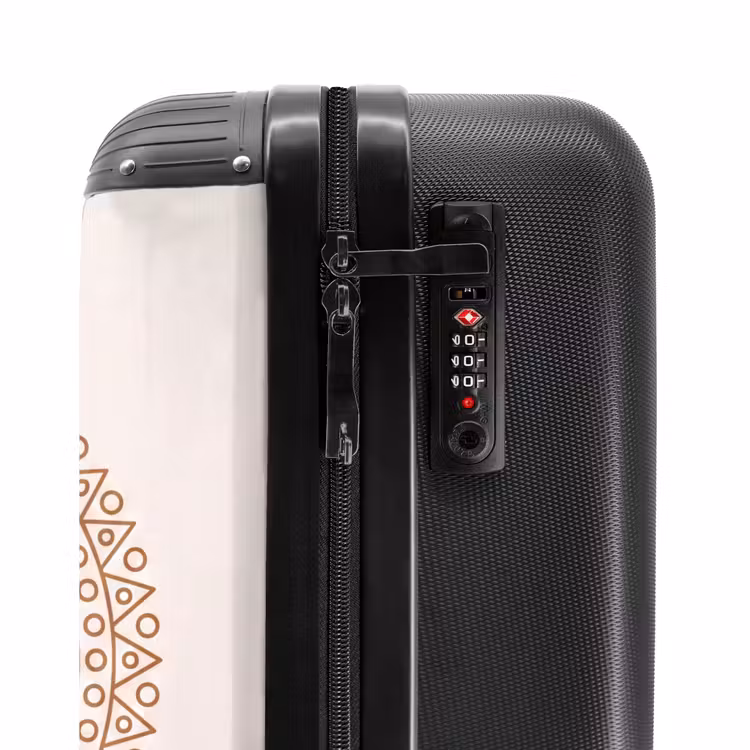 Suitcase - Mandala - Geometric - Abstract - Oriental - Brown — 6