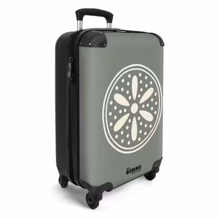 Suitcase - Pattern - Circle - Abstract - Green - Decoration — 2