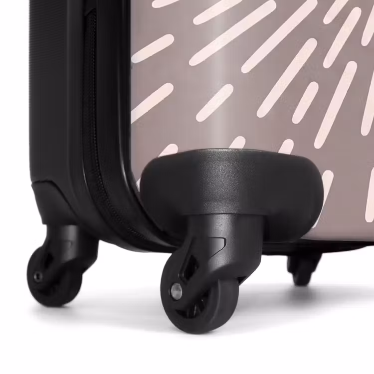 Suitcase - Pattern - Rays - Abstract - Modern - Gray — 7