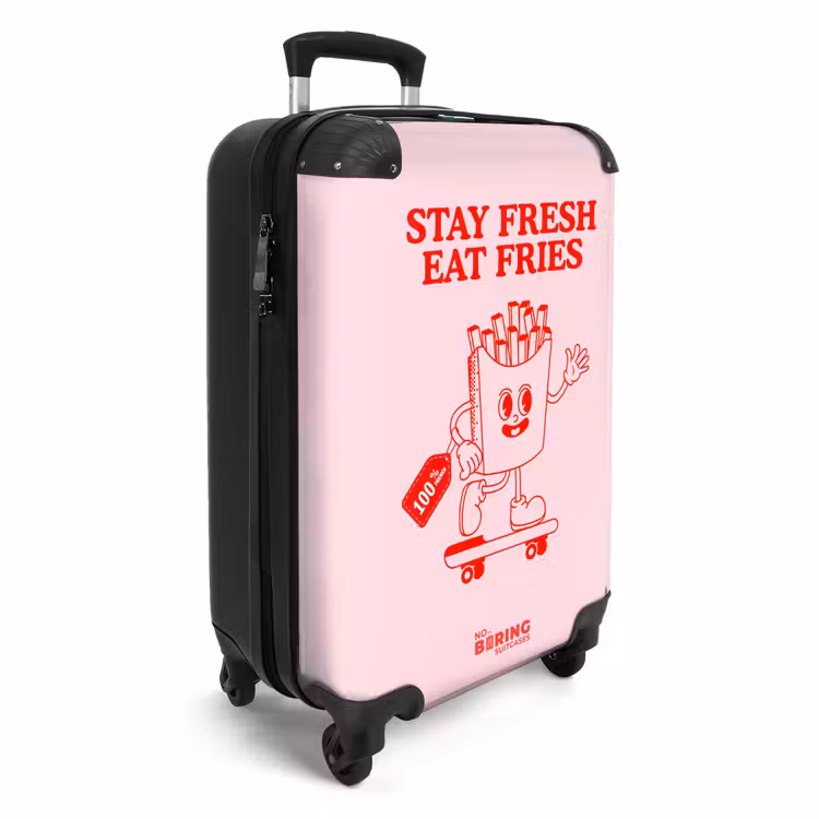 Suitcase - Pink - French Fries - Red — 2