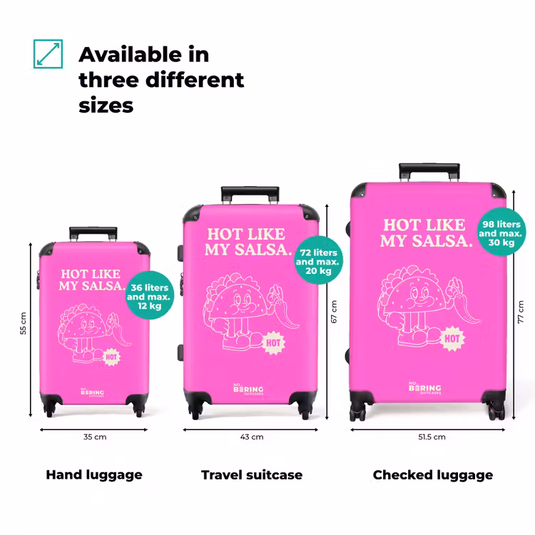 Suitcase - Pink - Pepper - Taco — 3