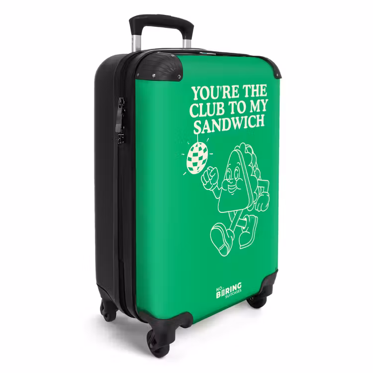Suitcase - Sandwich - Green - disco ball — 2
